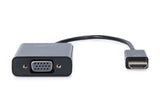 Digitus DA-70461 videokabel adapter VGA (D-Sub) Sort