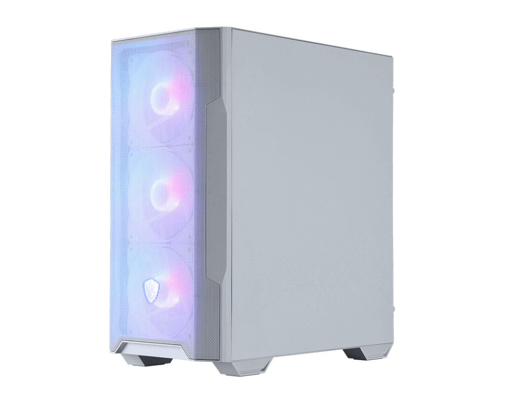MSI MAG Forge M100R Micro Tower Transparent, Hvid