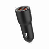 Gembird TA-UC-A2QC36-CAR-01 oplader til mobil enhed Mobiltelefon, Smartphone Sort Cigartænder Hurtig opladning Automatisk