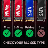 Axagon EEM2-GAM, USB-C 10Gbps - NVMe & SATA SSD GAME M.2 box, bezšroubkový SSD kabinet Sort