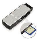 Hama 123900 kortlæser USB 3.2 Gen 1 (3.1 Gen 1) Sort, Sølv
