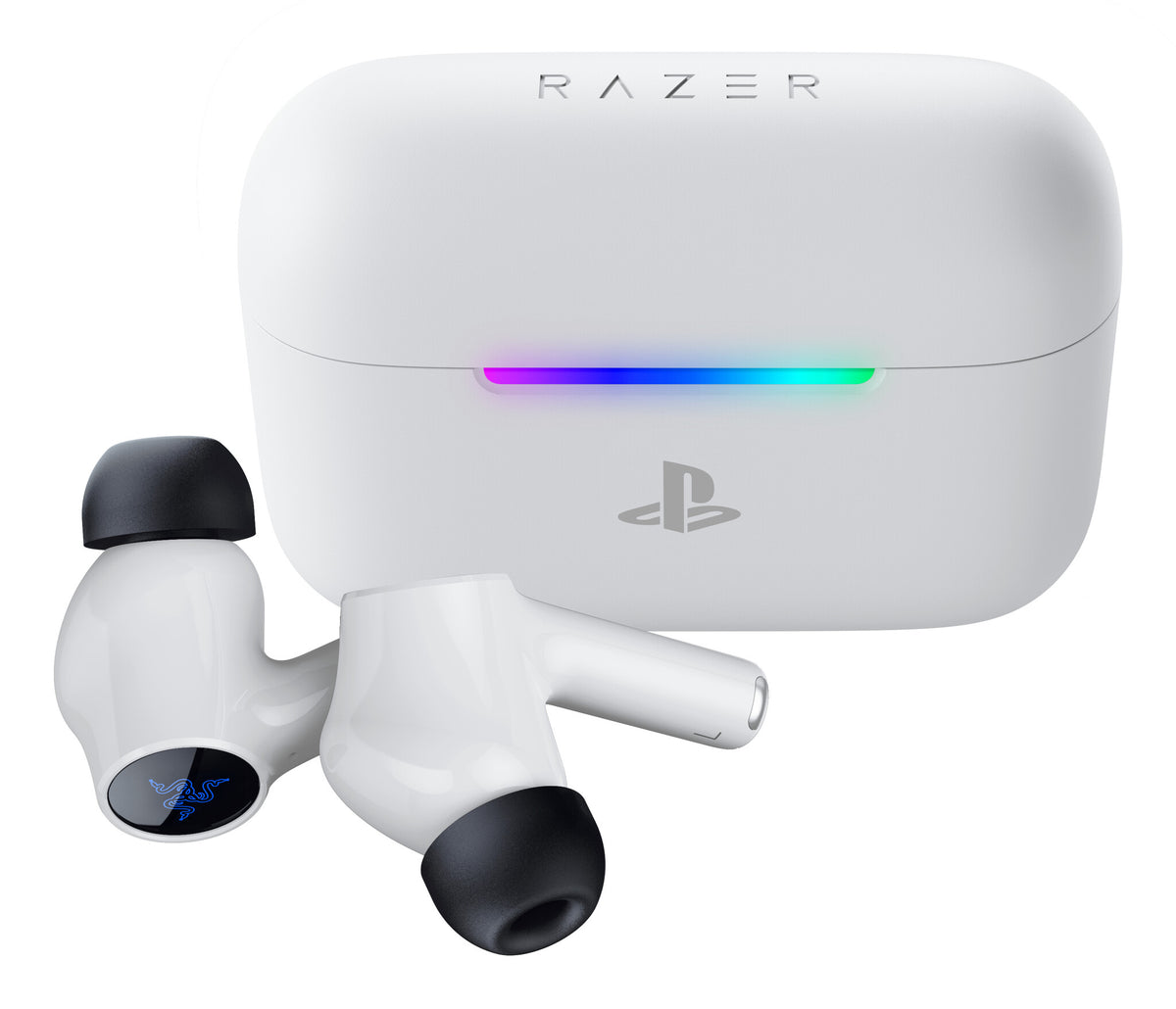 Razer Hammerhead V3 X HyperSpeed for PlayStation Headset Wireless In-ear Calls/Music Bluetooth White