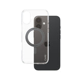 PanzerGlass CARE by ® Feature Case Transparent m. Sort Kickstand & MagSafe iPhone 16 Plus