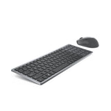 DELL KM7120W tastatur Mus inkluderet Kontor RF trådløs + Bluetooth QWERTY Russisk Grå, Titanium