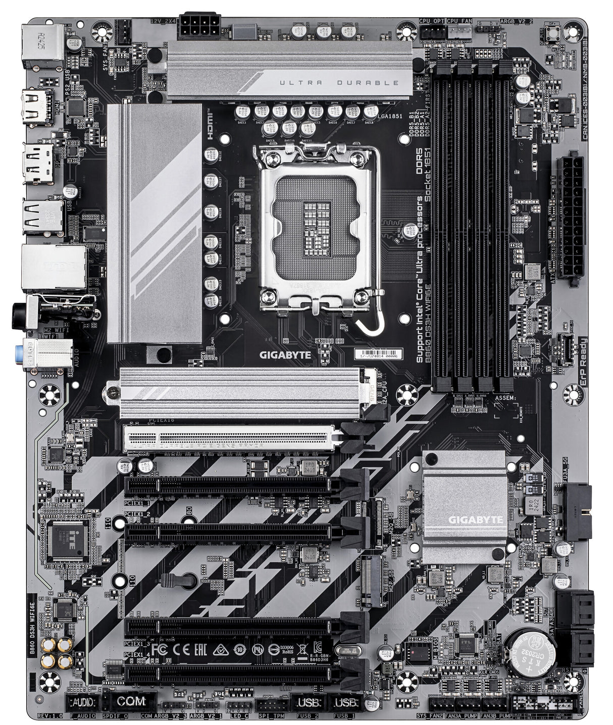 GIGABYTE B860 DS3H WIFI6E bundkort Intel B860 LGA 1851 (Socket V1) ATX