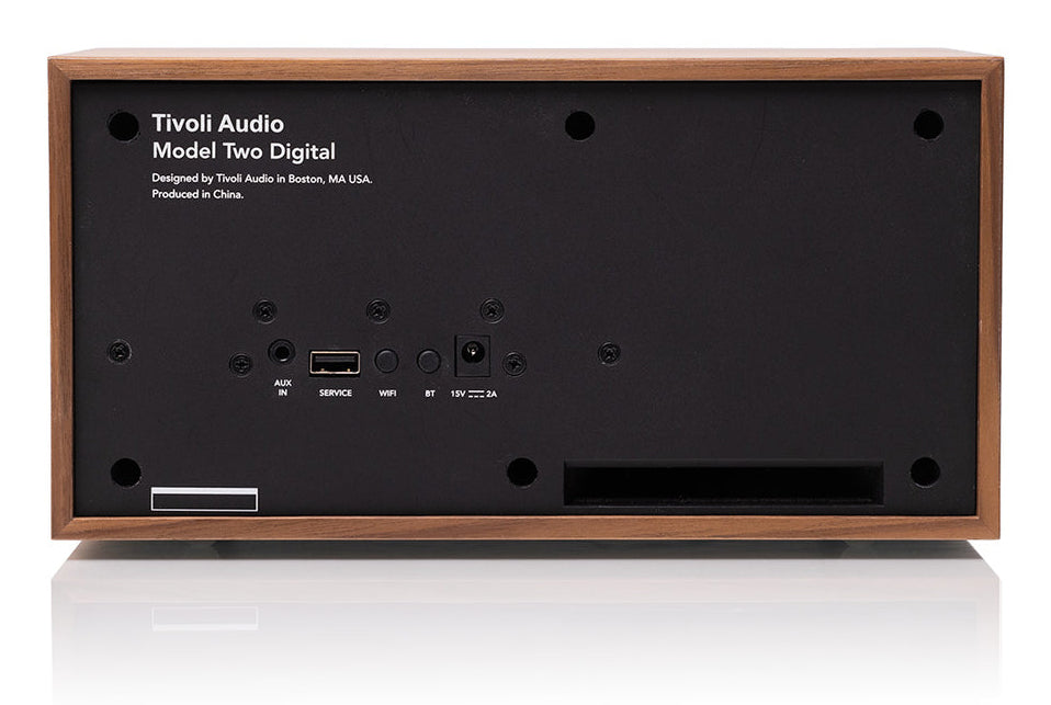 Tivoli Audio Model Two Digital Bærbar stereohøjttaler Valnød, Guld 20 W