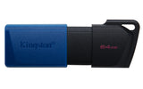 Kingston DataTraveler 64GB USB 3.2 Gen 1 Sort Blå
