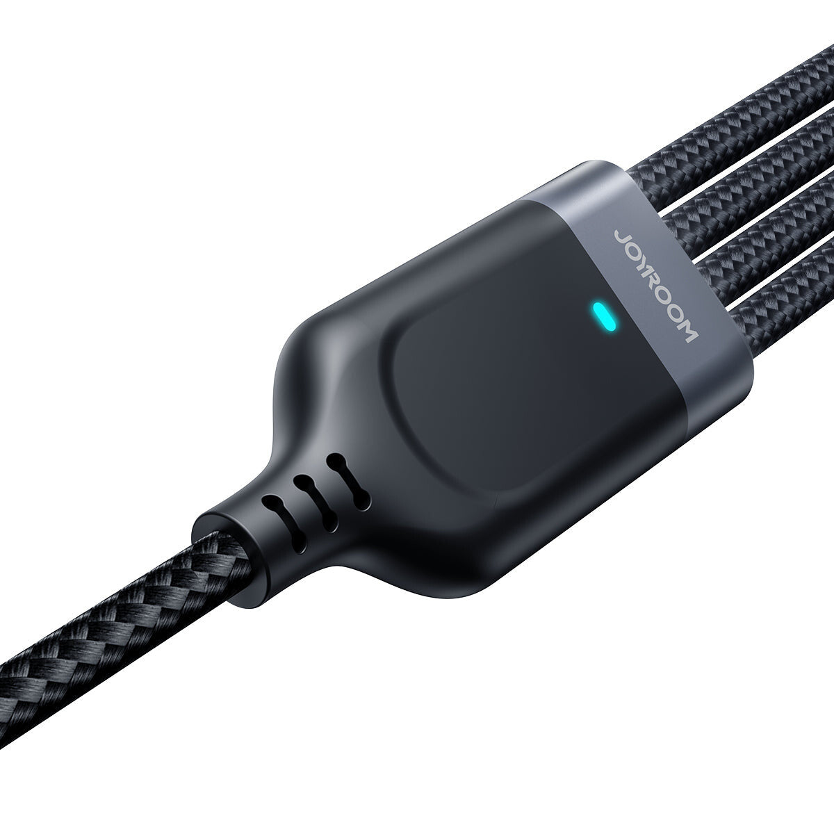 JOYROOM S-1T4018A18l USB-kabel 1,2 m USB A 2 x USB C/Micro USB-B/Lightning 4,8 Gbit/sek. Sort