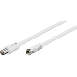 ANTENNEKABEL 2,5M CLASS A F-LIGEE/KOAX-VINKEL, HVID