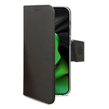 Celly WALLY1054 mobiltelefon etui 15,5 cm (6.1") Tegnebogsetui Sort