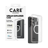 CARE by PanzerGlass Urban Explorer Case Transparent w. White Qi Samsung Galaxy S26 Ultra