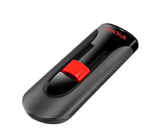 SanDisk Cruzer Glide USB-nøgle 128 GB USB Type-A 2.0 Sort, Rød