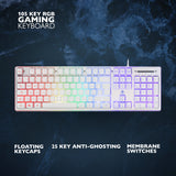 Deltaco Gaming WK75 keyboard nordic, white