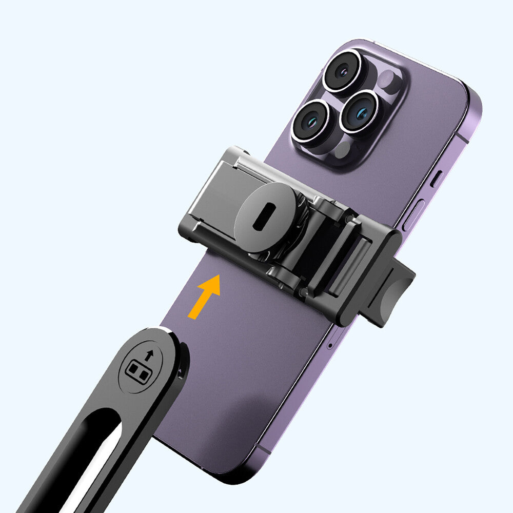 Wozinsky Selfie-stang WC1Y3S teleskopisk stativ 1,3m med telefonholder - sort
