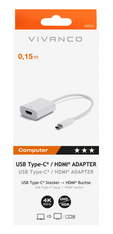 Vivanco CA UC HD 1 USB grafisk adapter 4096 x 2160 pixel Hvid