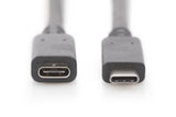 Digitus AK-300210-007-S USB-kabel USB 3.2 Gen 1 (3.1 Gen 1) 0,7 m USB C 10 Gbit/sek. Sort