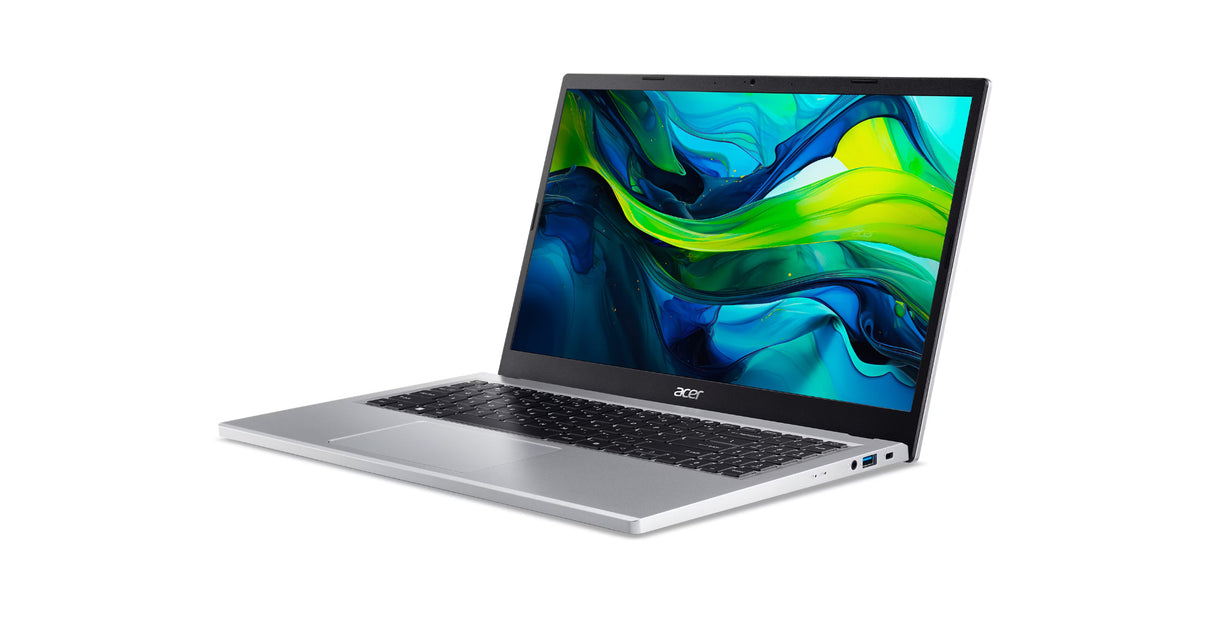 Acer Aspire Go 15 AG15-32P-373M Intel Core 3 N355 Laptop 39,6 cm (15.6") Fuld HD 16 GB DDR5-SDRAM 512 GB SSD Wi-Fi 6 (802.11ax) Windows 11 Home Sølv