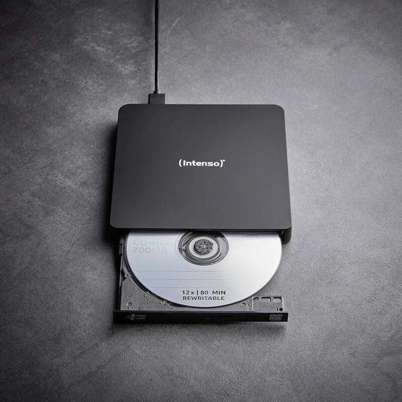 Intenso EOD 400D Slim optisk diskdrev DVD Super Multi DL Sort