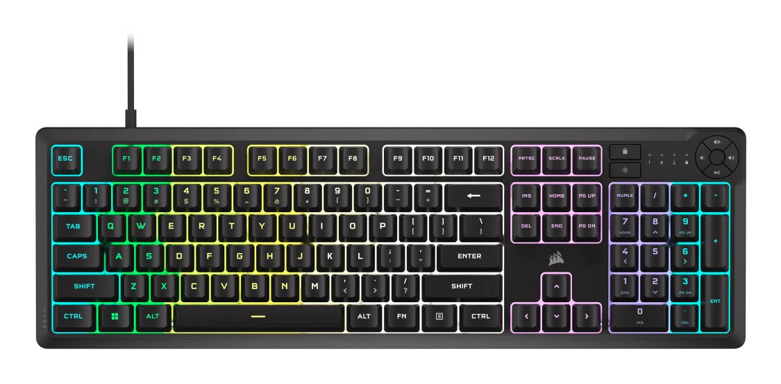 Corsair K55 CORE RGB tastatur Spil USB QWERTY US engelsk Sort