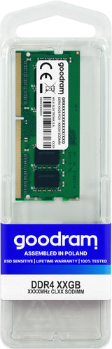 Goodram GR3200S464L22S/8G hukommelsesmodul 8 GB 1 x 8 GB DDR4 260-pin SO-DIMM