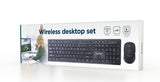 Gembird KBS-WCH-04-RU tastatur Mus inkluderet Hjem RF trådløst Sort