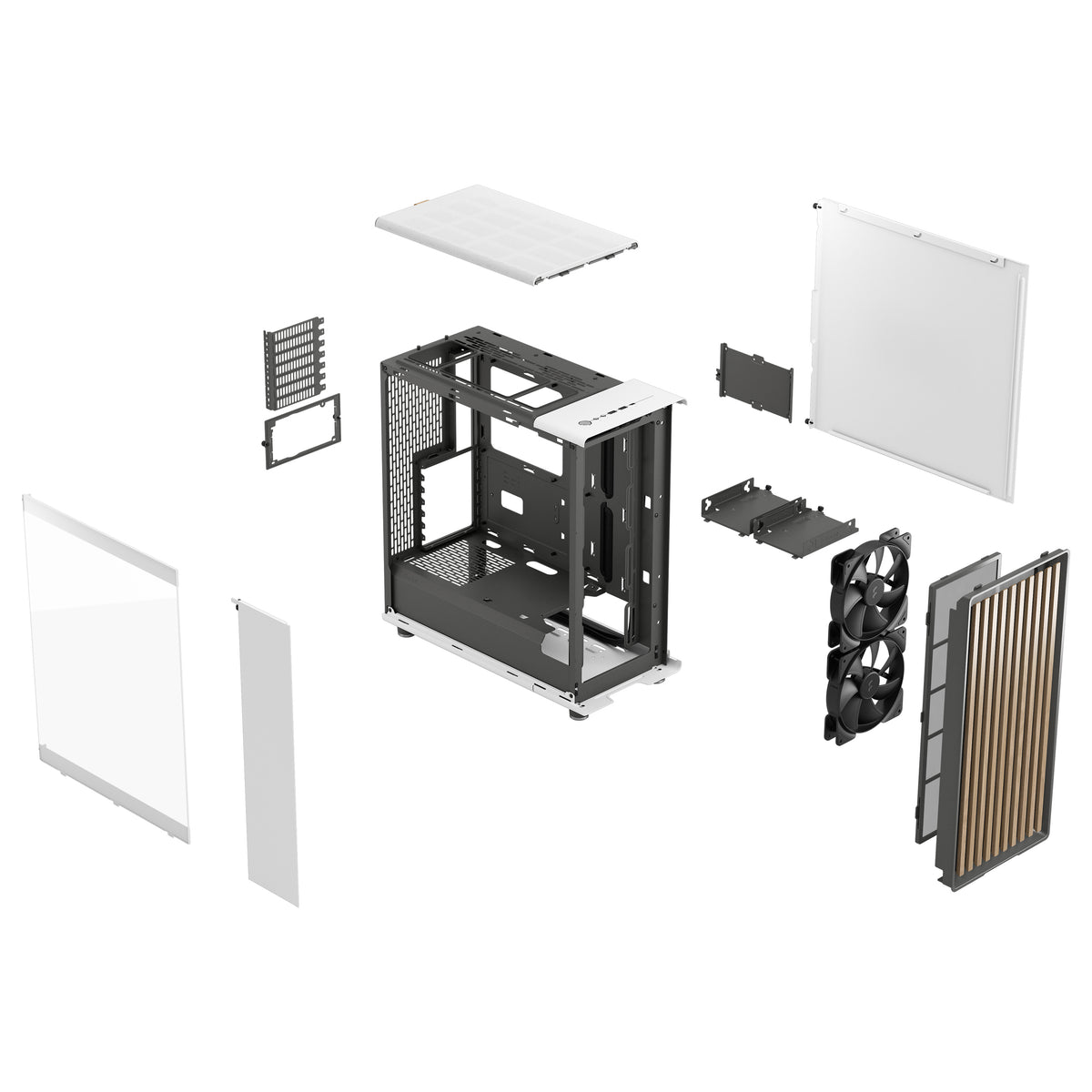 Fractal Design North Tower ATX Hvid