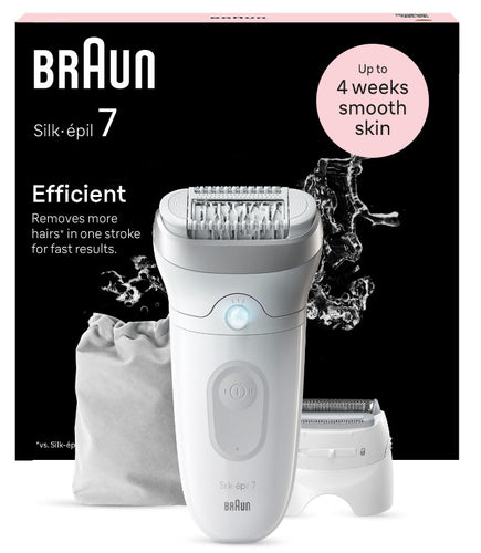 Braun Silk-épil 7 7-041 Grå, Hvid