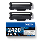 Brother TN-2420TWIN tonerpatron 2 stk Original