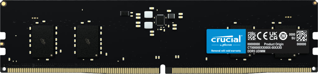 Crucial DDR5 SDRAM 8GB 5600MHz CL46 On-die ECC DIMM 288-PIN
