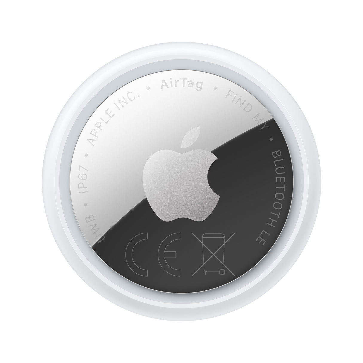 Apple AirTag Personligt Finder Sølv, Hvid