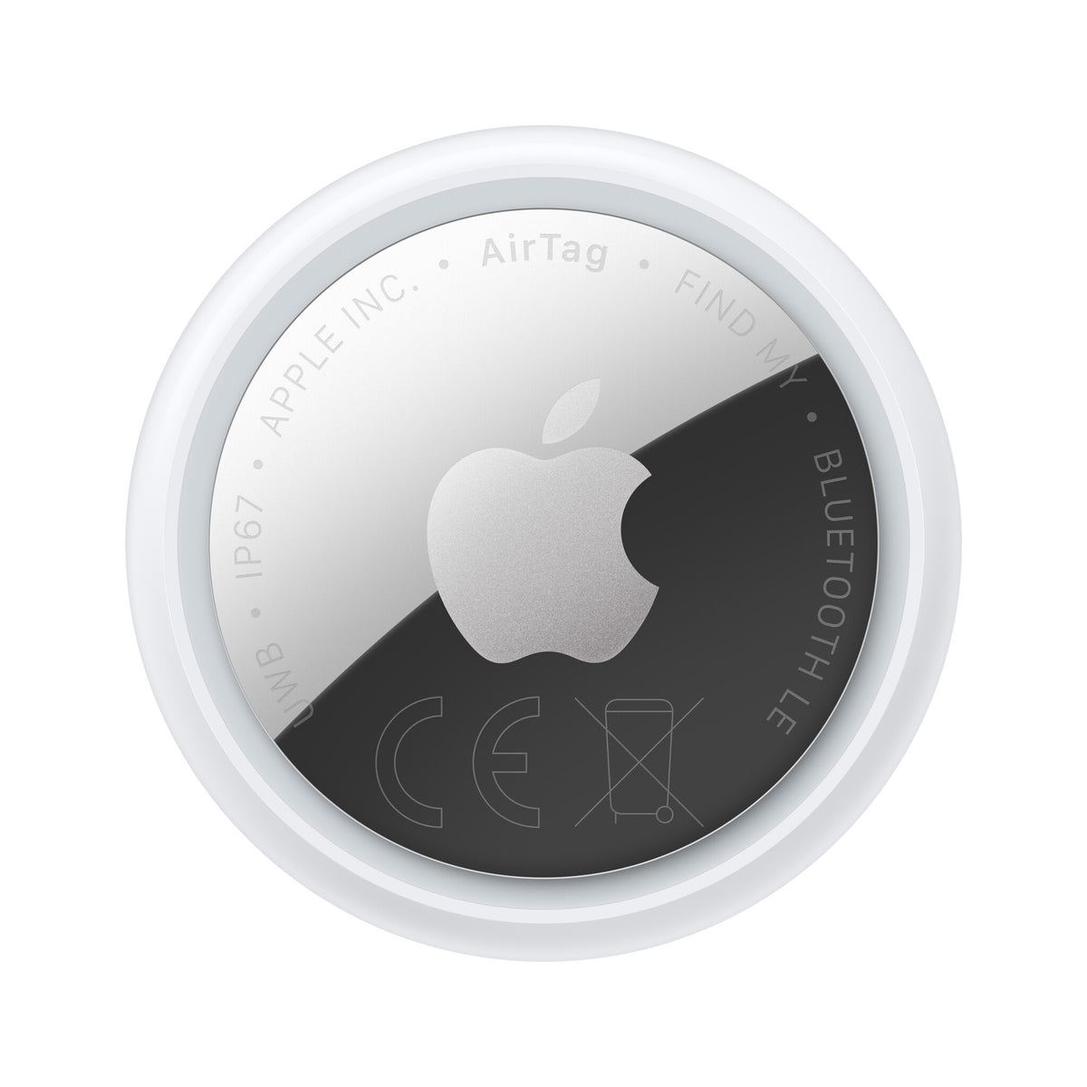 Apple AirTag Element Finder Sølv, Hvid