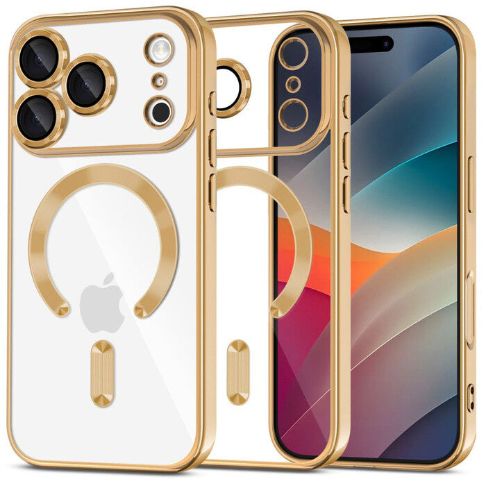 Tech-Protect 5906302319725 mobiltelefon etui 17,5 cm (6.9") Cover Transparent, Guld