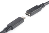 Digitus AK-300210-020-S USB-kabel USB 2.0 2 m USB C 0,48 Gbit/sek. Sort
