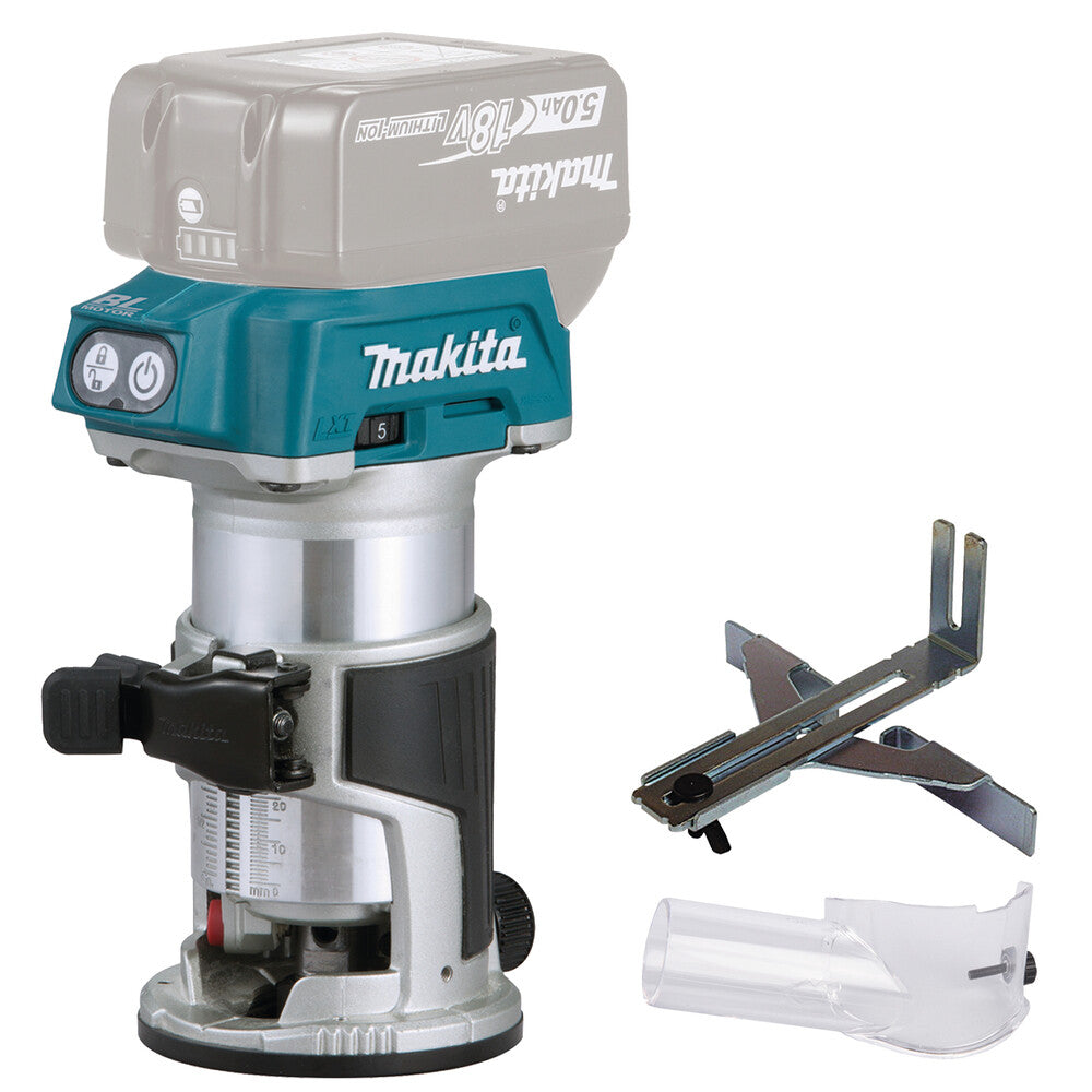 Makita DRT50Z Fræser LXT 18V Intet batteri