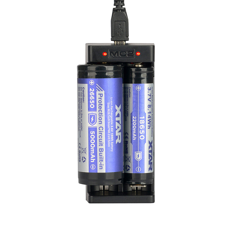 XTAR MC2 batterioplader Husholdningsbatteri USB