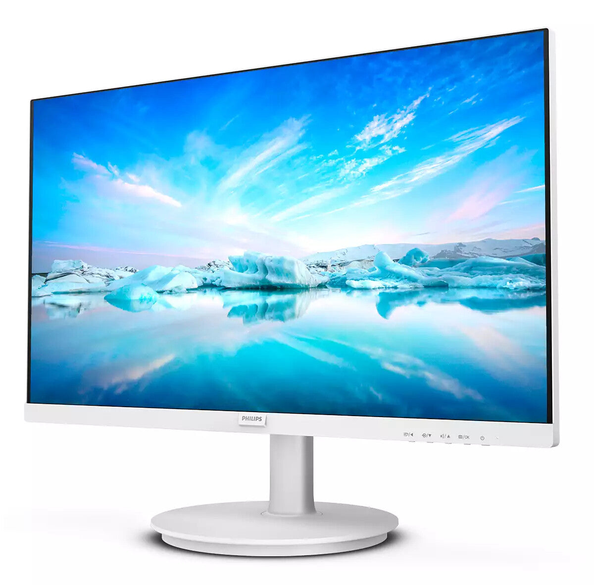 Philips V Line 241V8AW/00 computerskærm 60,5 cm (23.8") 1920 x 1080 pixel Fuld HD LCD Hvid