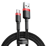 Baseus CATKLF-A91 USB-kabel 0,5 m USB A USB C Sort