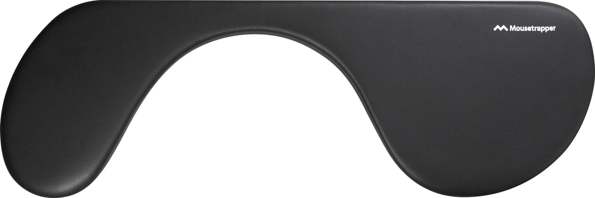 Mousetrapper Armrest - Asymmetric håndledsstøtte Imiteret læder Sort