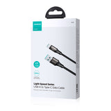 JOYROOM SA25-AC6 USB-kabel 1,2 m USB A USB C 0,48 Gbit/sek. 100 W Sort