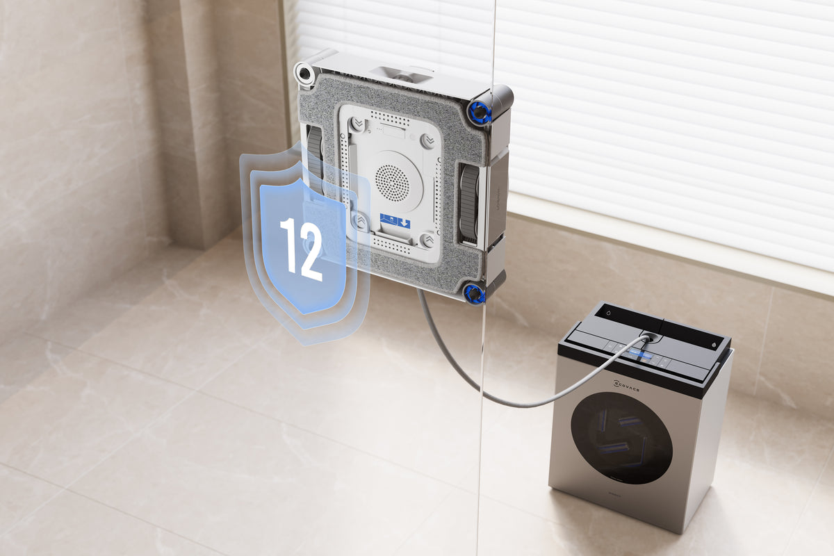 Ecovacs Winbot W3 OMNI Vinduesrenser robotstyret Sølv