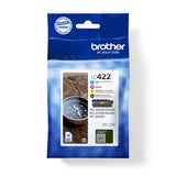 Brother LC 422 Value Pack Sort Gul Cyan Magenta 550 sider