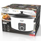 Adler AD 6413W gryde 5,8 L 290 W Hvid, Sort