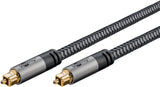 Goobay 65307 lydkabel 5 m Toslink Sort, Sølv