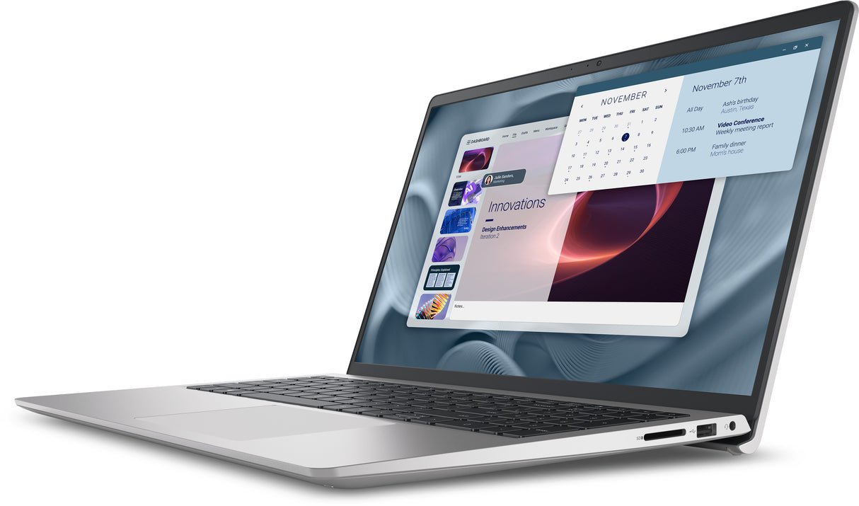 DELL Pro 15 Essential PV15250 Intel® Core™ i5 i5-1334U Laptop 39,6 cm (15.6") Fuld HD 16 GB DDR5-SDRAM 1 TB SSD Wi-Fi 6 (802.11ax) Windows 11 Home Platin, Sølv