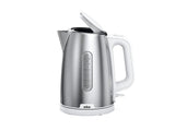 Braun WK 1500 elkedel 1,7 L 2200 W Rustfrit stål, Hvid