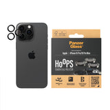PanzerGlass ® Hoops® Metal Kameralinsebeskytter Sort iPhone 15 Pro | 15 Pro Max