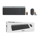 Logitech Slim MK470 tastatur Mus inkluderet Universel RF trådløst QWERTY US International Grafit
