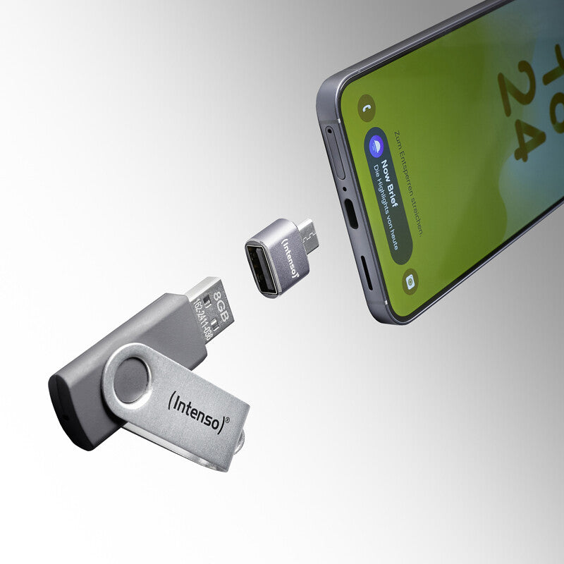 Intenso USB Adapter A480C - USB-A til USB-C (3-pak)