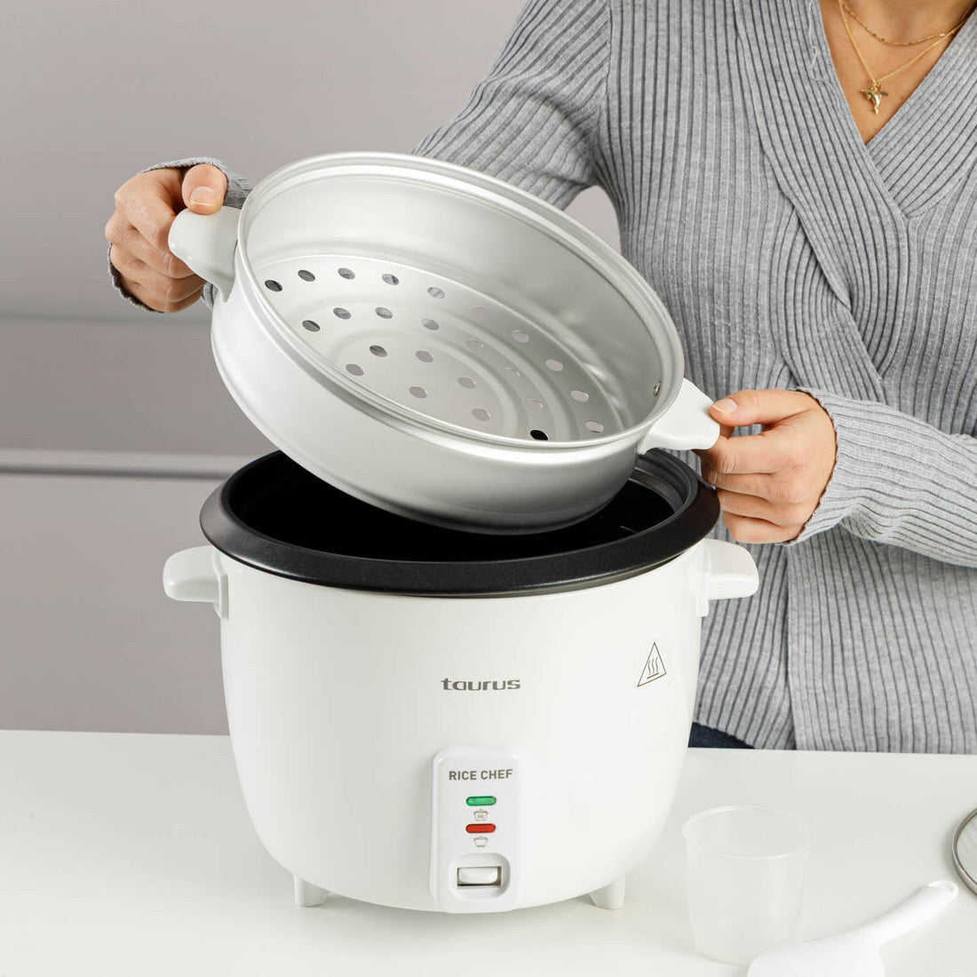 Taurus RICE CHEF riskoger 1,8 L 700 W Grå, Hvid