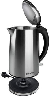 Gorenje K15DWS elkedel 1,5 L 2200 W Sort, Rustfrit stål